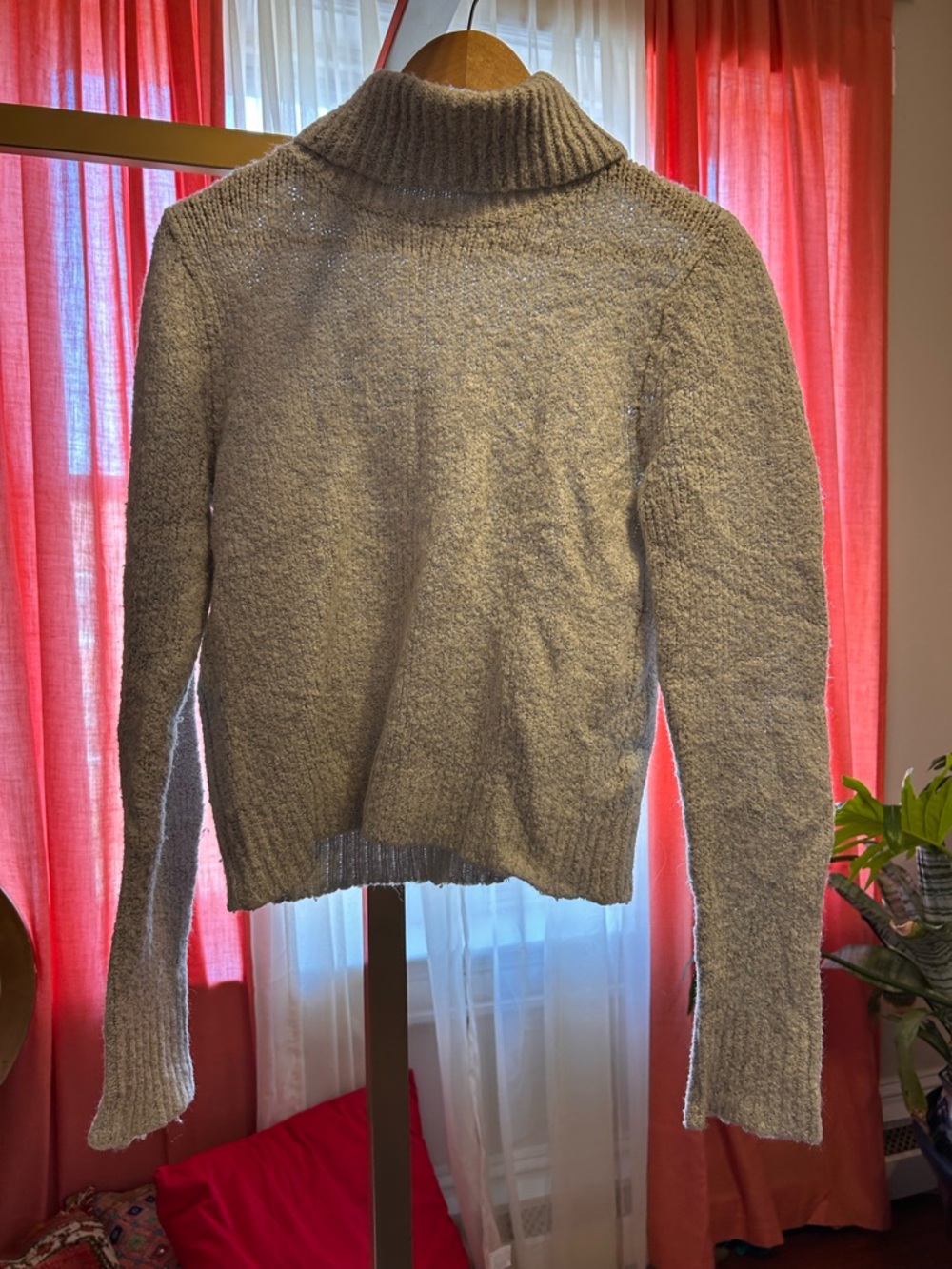 PacSun Women's Cream Turtleneck Sweater